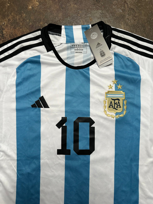 Argentina 2022 World Cup Home Shirt Lionel Messi #10 adidas Football Jersey | New With Tags
