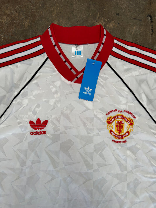 Manchester United 1991 Cup Winners’ Cup Away Retro Shirt | Vintage Adidas Football Jersey