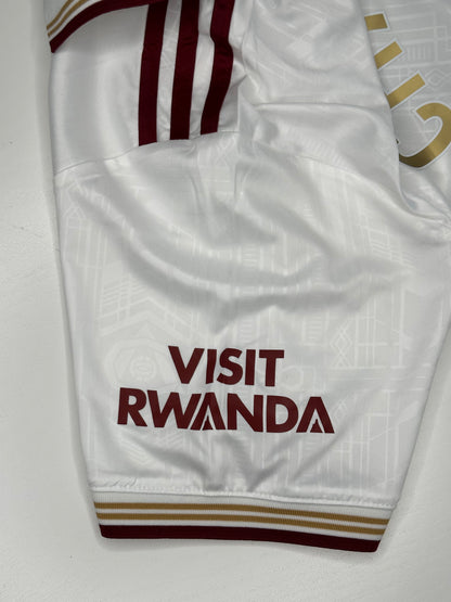 Arsenal 2025/26 Champions White Shirt – Gold #26 – Fan Version – Adult Medium