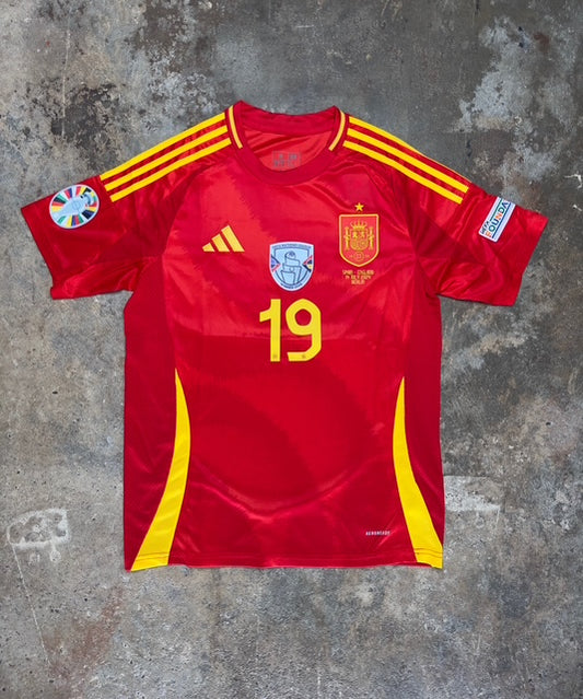 Spain 2024/25 Home Jersey Lamine Yamal #19 – Adidas Red Football Shirt | Euro 2024 Replica Kit