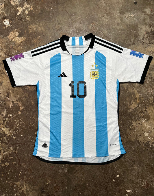 Argentina 2022 World Cup Home Shirt Messi #10 adidas Jersey XL | FIFA Champions