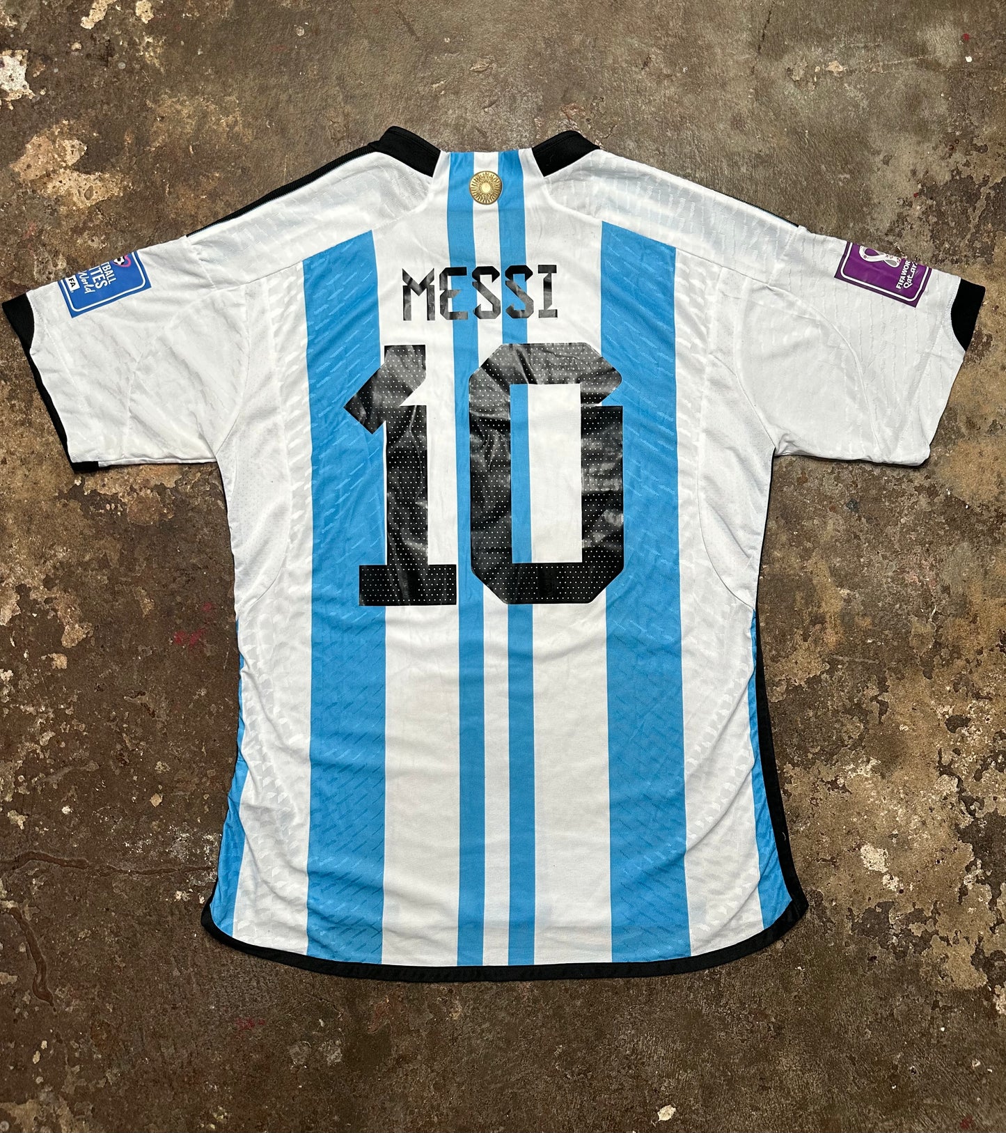 Argentina 2022 World Cup Home Shirt Messi #10 adidas Jersey XL | FIFA Champions