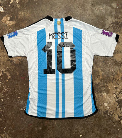 Argentina 2022 World Cup Home Shirt Messi #10 adidas Jersey XL | FIFA Champions