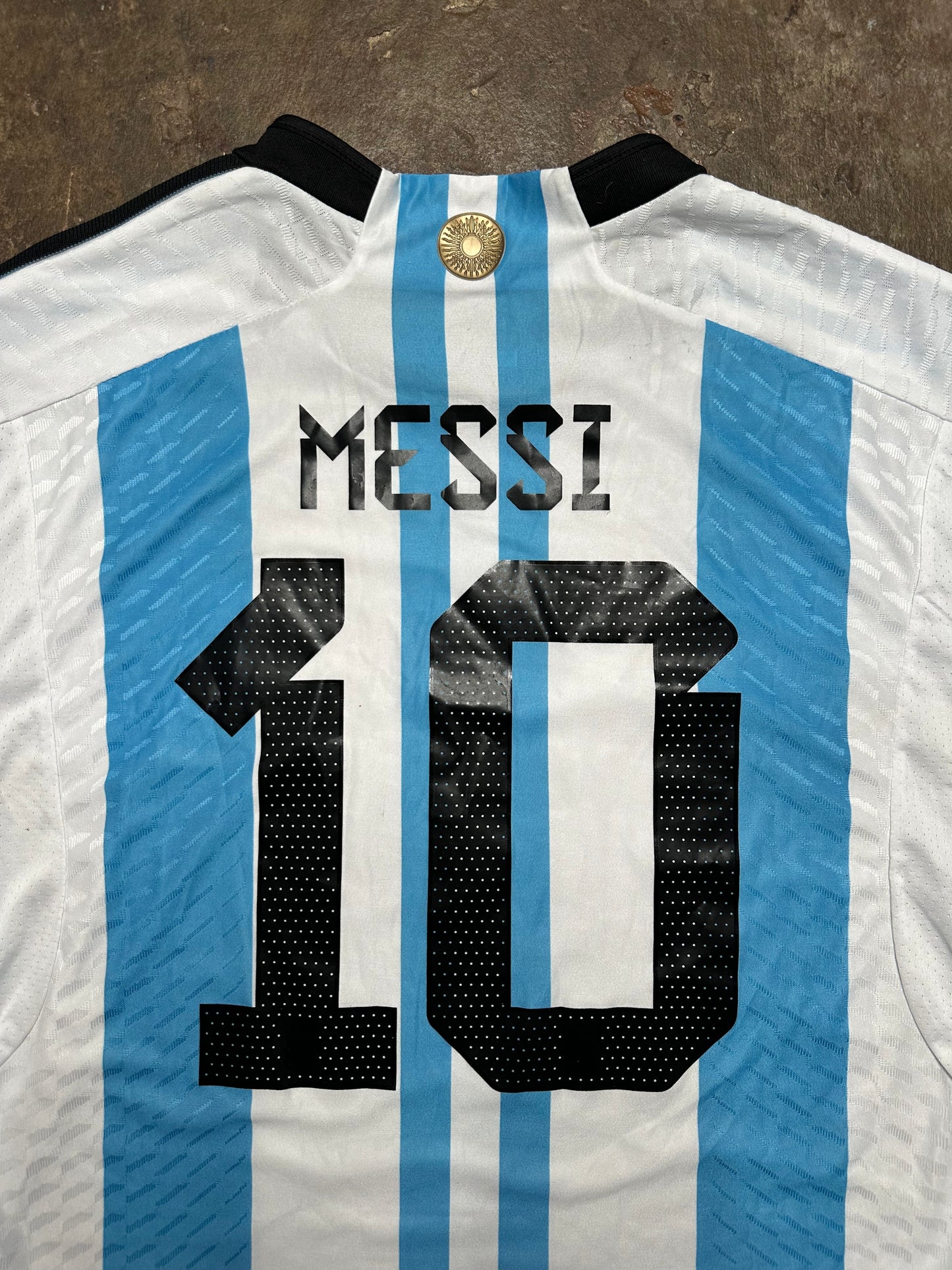 Argentina 2022 World Cup Home Shirt Messi #10 adidas Jersey XL | FIFA Champions