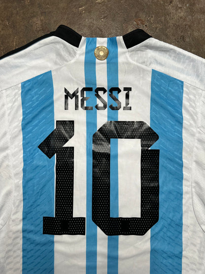 Argentina 2022 World Cup Home Shirt Messi #10 adidas Jersey XL | FIFA Champions