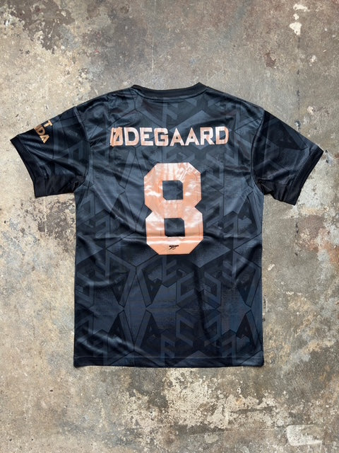 Arsenal 2022/23 Third Shirt Ødegaard #8 | Adidas Black & Gold Emirates Fly Better Jersey