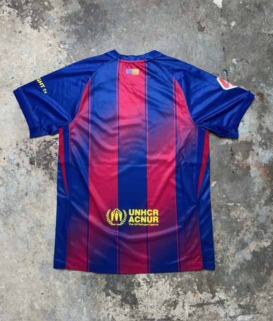 Barcelona 2025/26 Home Jersey | Nike Barça Fan Version | Blue & Red Spotify Kit | 25/26 Season Official Home Shirt | Relaxed Fit Football Top