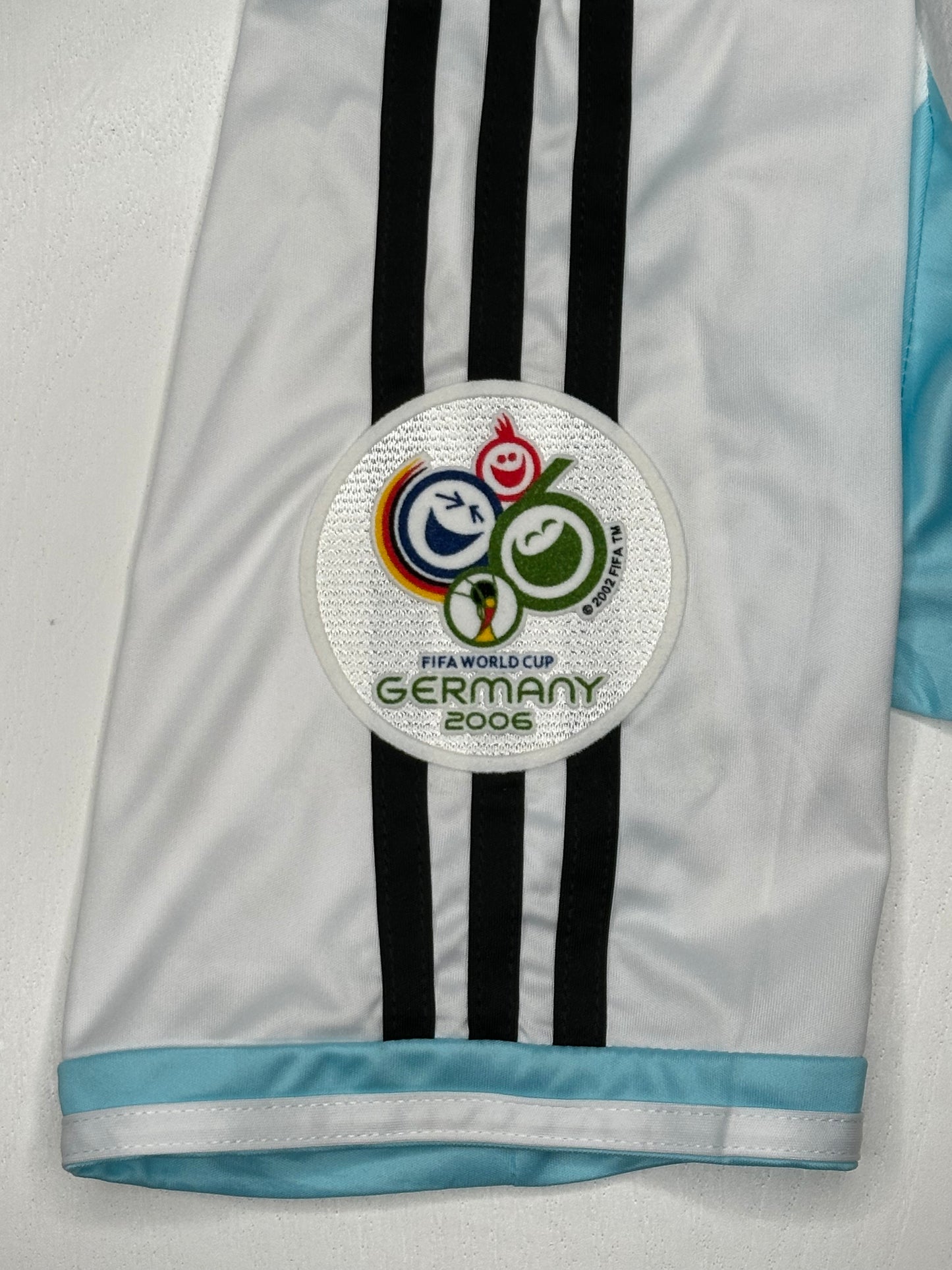 Argentina 2006 World Cup Home Shirt Lionel Messi #19 adidas Football Jersey