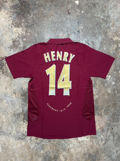 Arsenal 2005/06 Thierry Henry #14 Highbury Commemorative Jersey – Nike Retro Home Kit