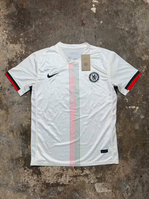 Chelsea FC 25/26 Away Enzo Fernández #8 Jersey | Official White Football Shirt | Nike Dri-Fit Fan Version | Premier League Kit