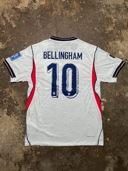 England Home 2026 Player Version – Bellingham #10 – FIFA Qualifiers + “Football Unites the World” Patches – Pro Spec