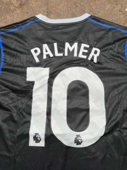Chelsea 25/26 Current Season Fan Version – “Total 90” Away Style – PALMER 10 – FIFA Club World Champions Badge – Black/Blue