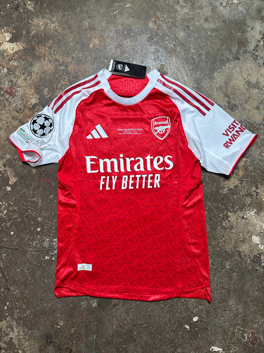 Arsenal Rice #41 Champions League Final Budapest 2026 Shirt – Player Version – Adult Medium