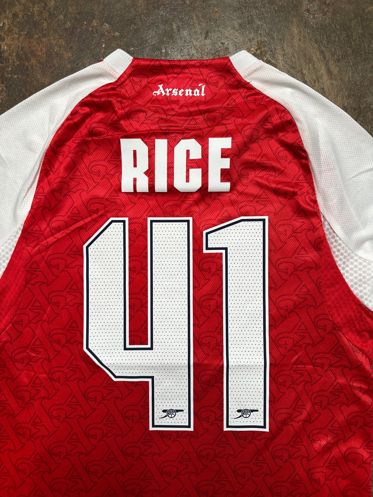 Arsenal Rice #41 Champions League Final Budapest 2026 Shirt – Player Version – Adult Medium